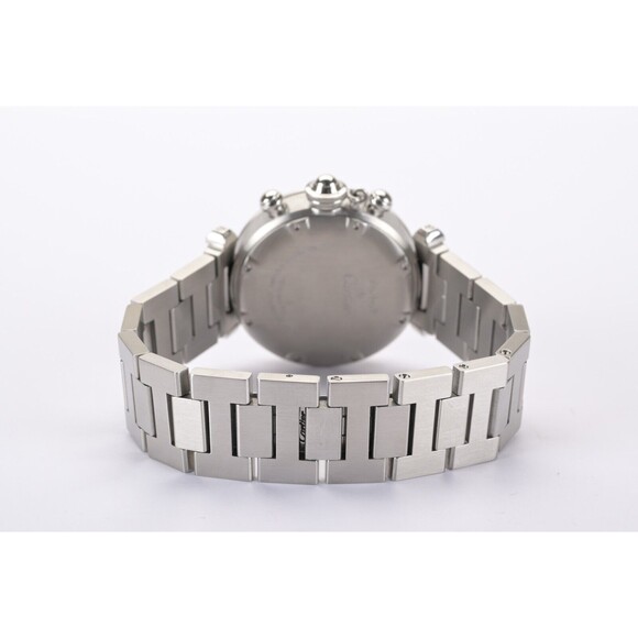 Cartier Pasha Chronograph 2412 Automatic White Dial 36mm Watch With Papers - Picture 7 of 10